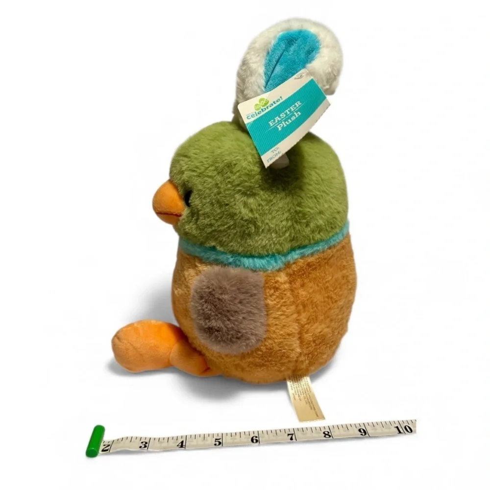 Easter Bird Plush | Bunny Ears | Spring Decor | Soft & Colorful | New with Tag